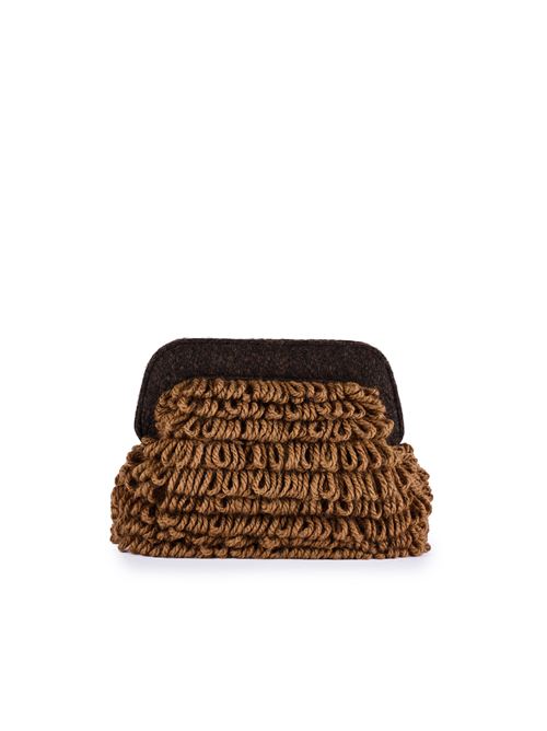 Clutch Cecile Fringe Marrone Scuro viamailbag | CECILIE FRINGEC03